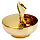Ciborium with openable cover in gold plated brass diam. 14 cm s2
