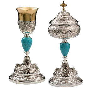 Chalice and Ciborium Silver 800, Fenice model