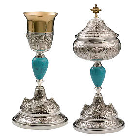 Chalice and Ciborium Silver 800, Cassiopea model