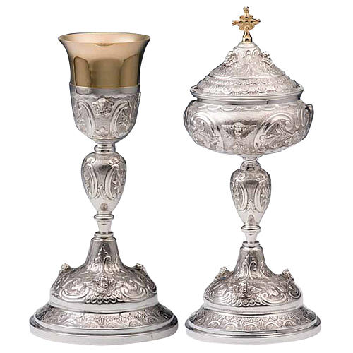 Chalice and Ciborium Silver 800, Vergine model 1