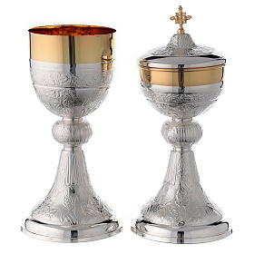 Chalice and Ciborium Silver 800, Colomba model