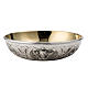 Bowl Paten in silver 800 with angel decoration s1
