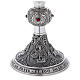 Calice ciboire patène Crucifixion Cène Évangélistes coupe argent laiton s10