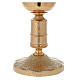 Chalice and ciborium of 24k gold plated brass with Medievalis style node s3