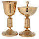 Calice e Pisside in ottone dorato 24K con nodo stile Medievalis s1