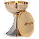 Calice e Pisside in ottone dorato 24K bicolore s5