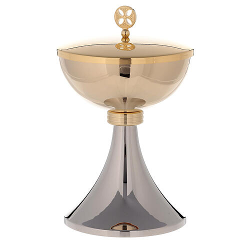 Chalice and Ciborium in 24K golden brass two-toned 4