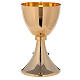 Jesus chalice and ciborium of 24k gold plated brass s4