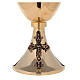 Jesus chalice and ciborium of 24k gold plated brass s5