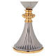 Gold plated brass chalice with silver-plated sub-cup and base s3