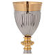 Chalice in gold plated brass with silver-plated base and cup s2