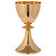 Chalice and Ciborium in 24-karat gold plated brass with cast node s2