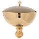 Ciborium Magnum of 24k gold plated brass grapes and leaves on the base s3