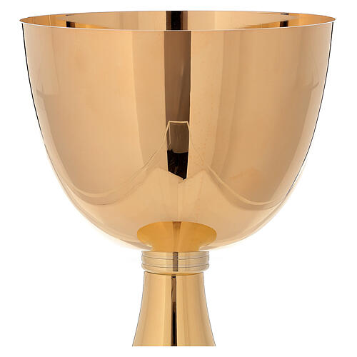 Concelebration chalice 750 ml 24k gold plated brass simple base 2