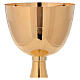 Concelebration chalice 750 ml 24k gold plated brass simple base s2