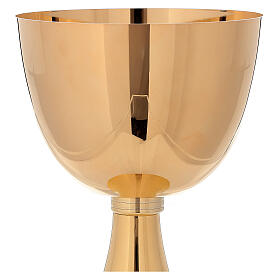 Chalice Concelebration 750 ml 24-karat gold plated brass simple base