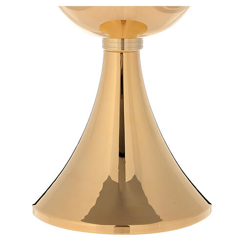Chalice Concelebration 750 ml 24-karat gold plated brass simple base 3