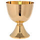Concelebration chalice of 24k gold plated brass 750 ml s1