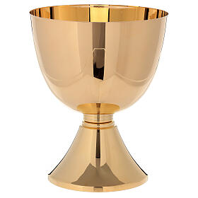 Cálice para concelebração 750 ml latão dourado 24 K estilo simples 17,5 cm