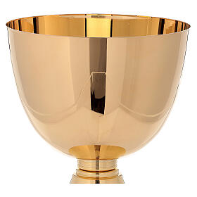 Chalice Concelebration 24-karat gold plated brass simple base 750 ml