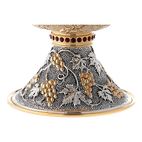 Ciborium in brass, antique silver and gold 3