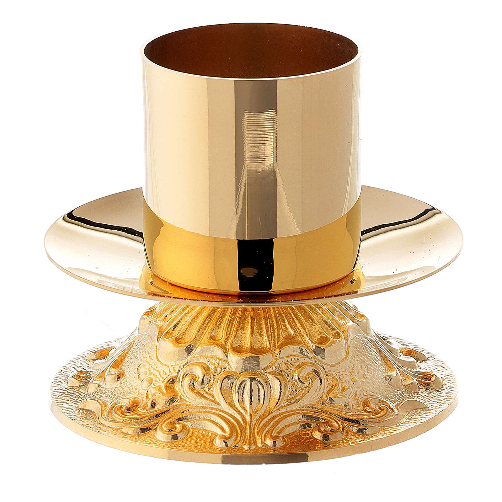 Altar candle holder in brass 7 cm online sales on