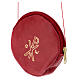 Paten case in real red leather monogram Christ gold 12 cm s2