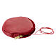 Paten case in real red leather monogram Christ gold 12 cm s3