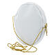 Paten case in real white leather monogram Christ gold 12 cm s2