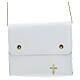 Paten burse 4x5 in real white leather s1