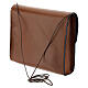 Paten bag 10x12 cm in brown leather s2