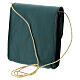 Paten burse 3 1/2x3 1/2 in of real green leather s2