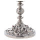 Calice e pisside con rose e nodo barocco ottone dorato 24k s6