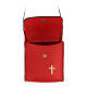 Paten bag real red leather 9x9 cm cross s2