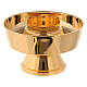 Pisside due specie convertibile ottone dorato 15 cm s1