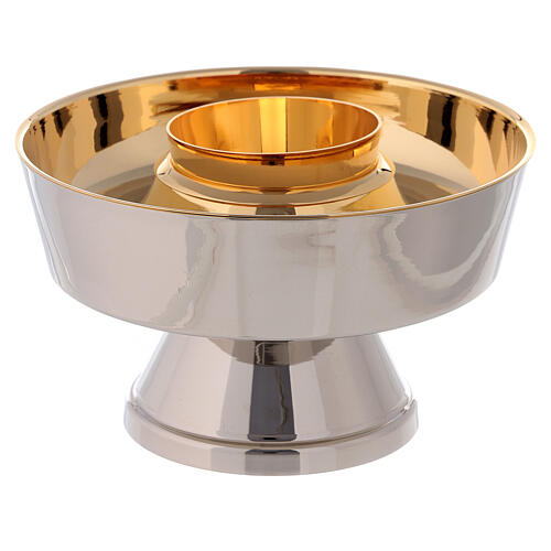 Pisside ottone dorato 24k due specie convertibile 15 cm 1