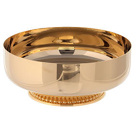Bowl patn 16 cm polished 24k gold plated brass