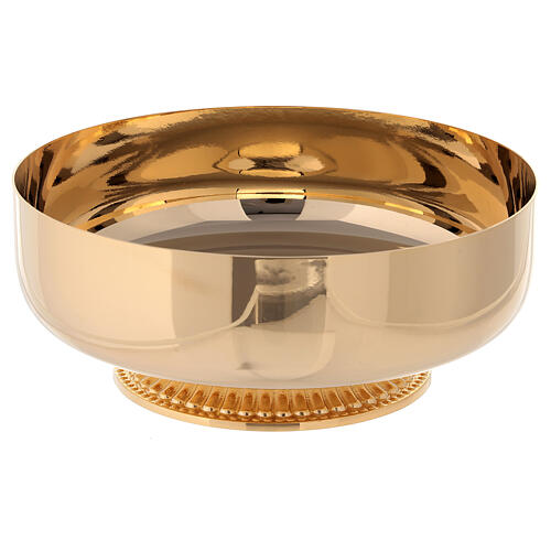 Bowl patn 16 cm polished 24k gold plated brass 2