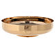 Smooth bowl paten 24k gold plated brass 23 cm s1