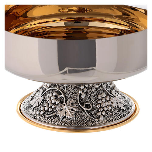 Ciborium with half opening lid silver-plated brass 16 cm 3