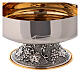 Ciborium with half opening lid silver-plated brass 16 cm s3