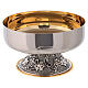 Ciborium with semi-opening lid in silver-plated brass 24k 16 cm s4