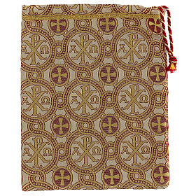 Sacchetto per calice broccato Alfa Omega 30x35x2 cm
