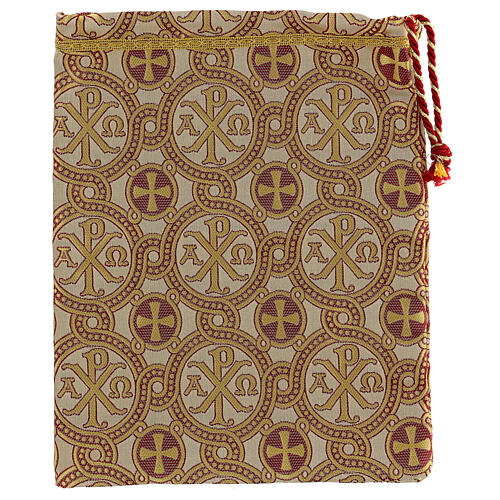 Sacchetto per calice broccato Alfa Omega 30x35x2 cm 1
