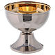 Set d'intinction laiton bicolore or et argent 20 cm s5