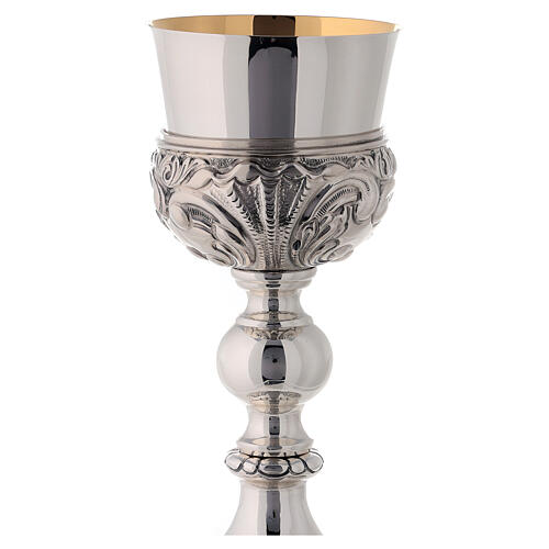 Malina chalice Mary Joseph and the Sacred Heart, silver-plated brass 3