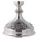 Church chalice in silver plated brass Mary Joseph Sacred Heart s4