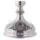 Church chalice in silver plated brass Mary Joseph Sacred Heart s5