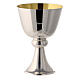 Chalice Molina polished silver plated brass with knot s1