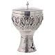 Molina ciborium with Last Supper bas-relief, silver-plated brass s4